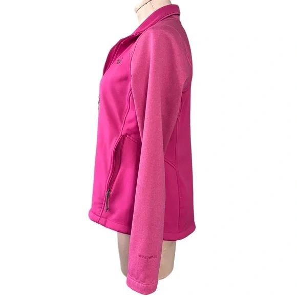 The North Face pink Windwall zip up jacket in Medium. Pockets. - Picture 11 of 15